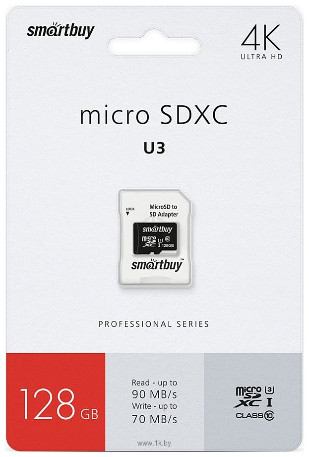 Фотографии SmartBuy microSDXC SB128GBSDCL10U3-01 128GB