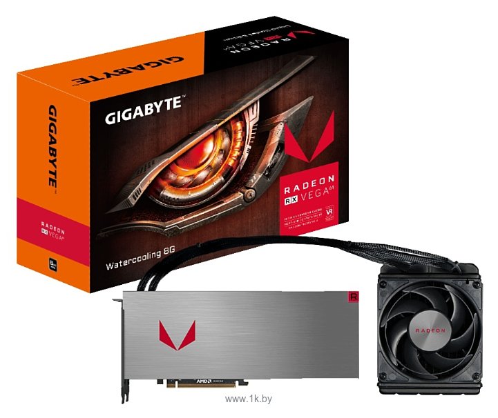 Фотографии GIGABYTE Radeon RX Vega 64 8192Mb HBM2 Watercooling (GV-RXVEGA64X W-8GD-B)