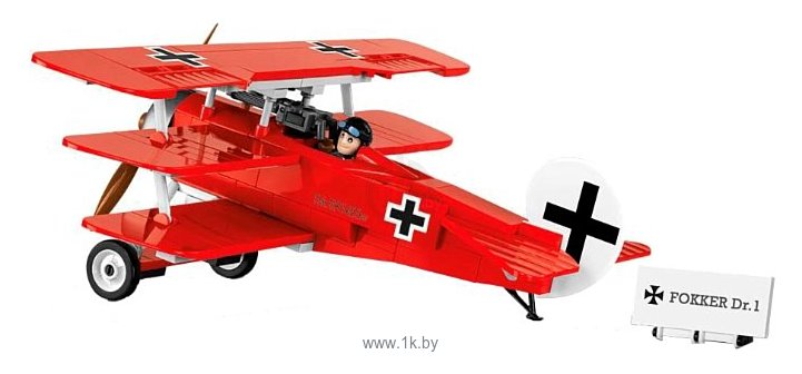 Фотографии Cobi Great War 2974 Истребитель Fokker Dr.1 Красный Барон