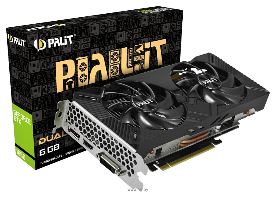 Фотографии Palit GeForce GTX 1660 Dual 6GB (NE51660018J9-1161C)