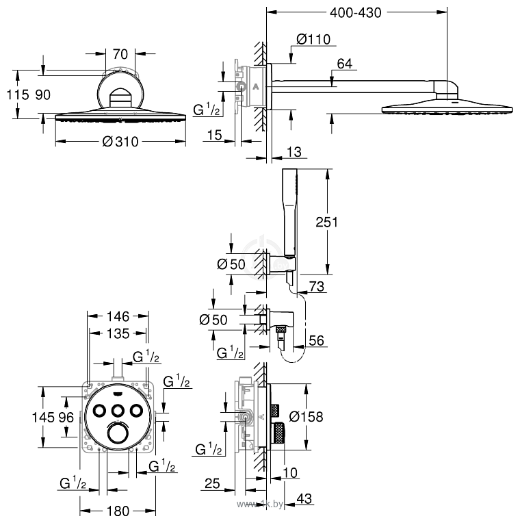 Фотографии Grohe Grohtherm SmartControl 34705000