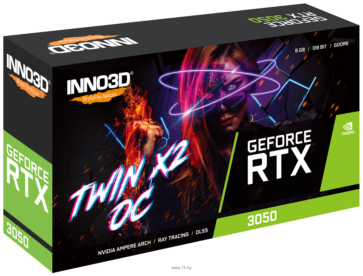 Фотографии INNO3D GeForce RTX 3050 Twin X2 OC (N30502-08D6X-11902130)