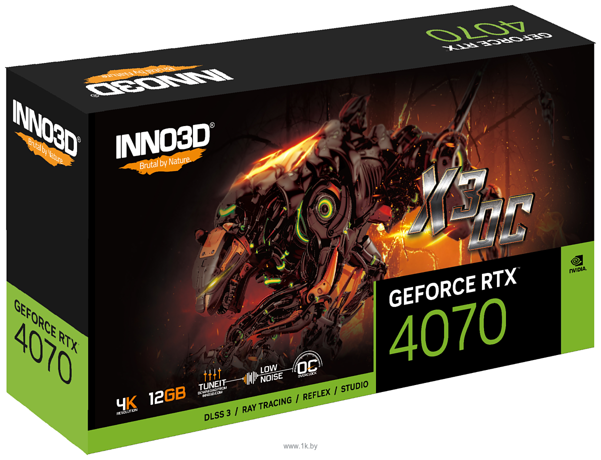 Фотографии Inno3D GeForce RTX 4070 X3 OC (N40703-126XX-185252L)