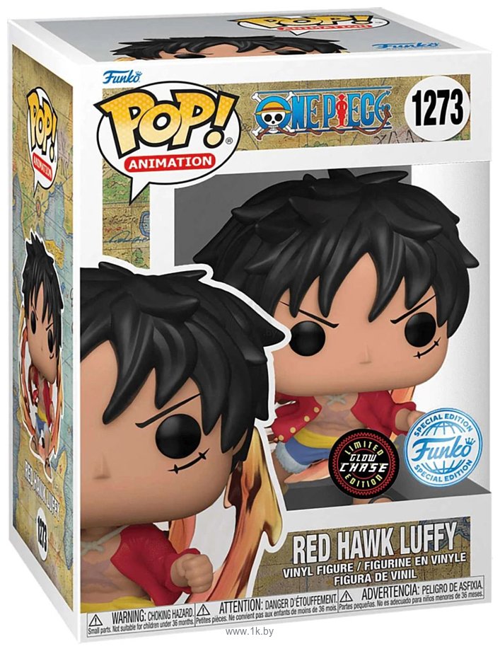 Фотографии Funko POP! Animation One Piece Red Hawk Luffy w/(GW)Chase