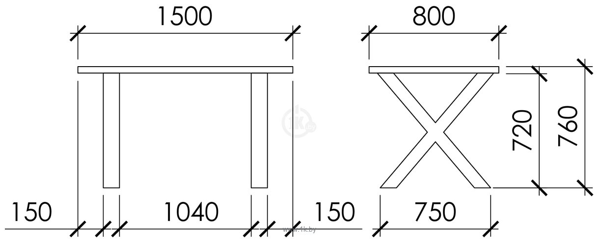 Фотографии Buro7 Икс 150 (с обзолом, дуб мореный/черный)