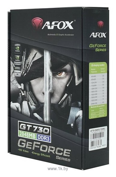 Фотографии AFOX GeForce GT 730 2GB (AF730-2048D3L8)