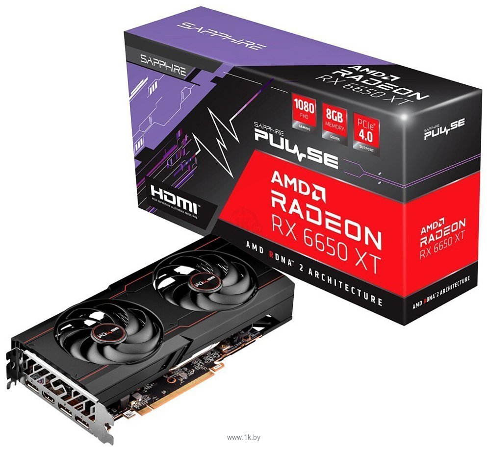 Фотографии Sapphire Pulse Radeon RX 6650 XT 8GB GDDR6 (11319-03-20G)