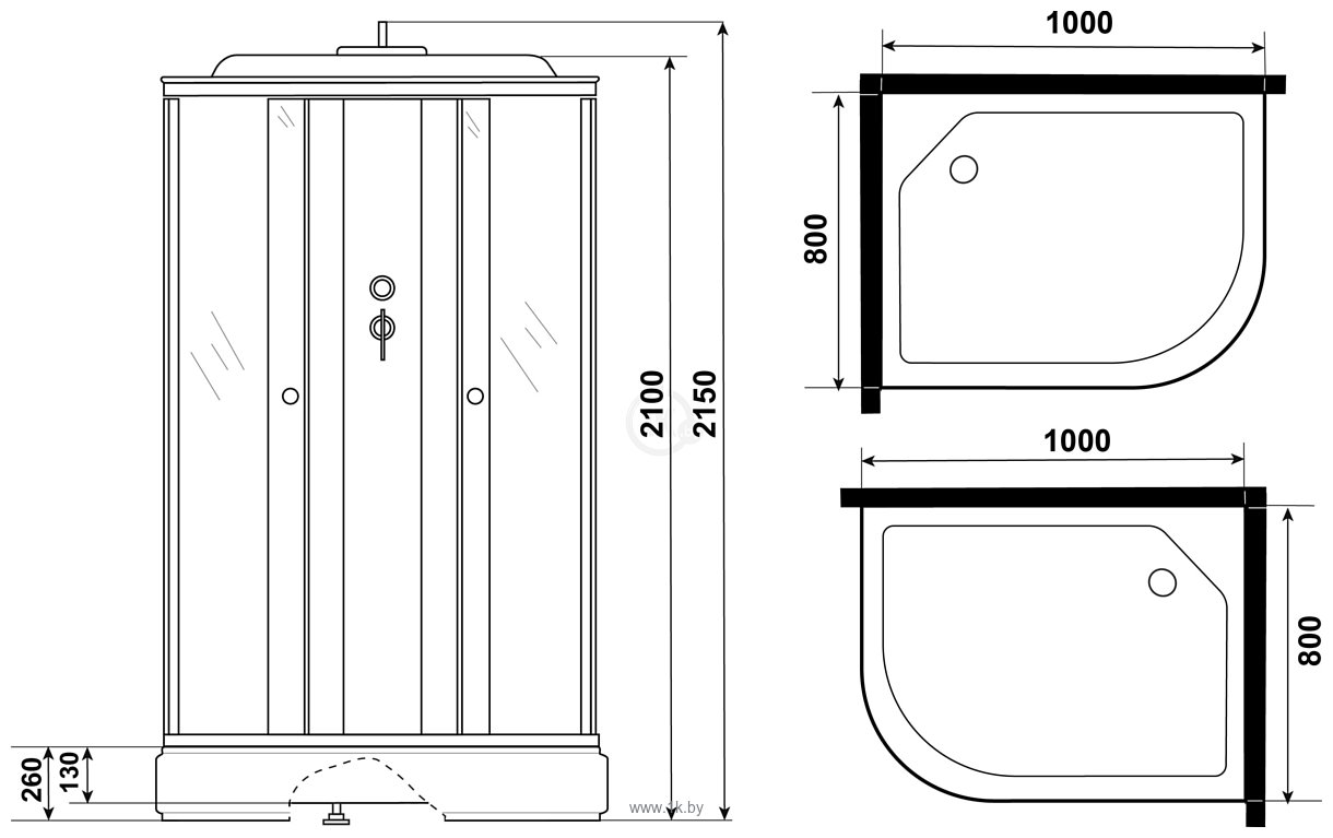 Фотографии Niagara Promo P100/80/26L/MT 100x80x215