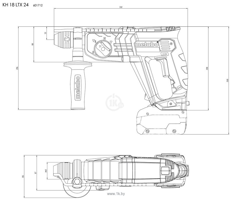 Фотографии Metabo KH 18 LTX 24 601712510 (с 2-мя АКБ)