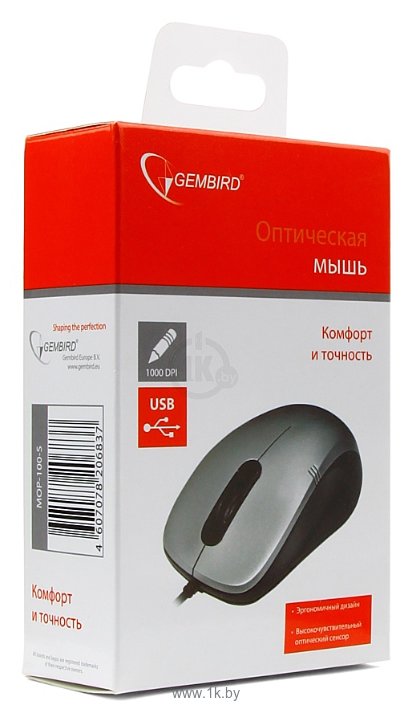 Фотографии Gembird MOP-100-S Silver USB