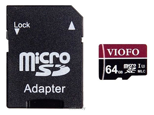 Фотографии VIOFO 3D MLC NAND Professional High Endurance microSDXC UHS-3 64GB + SD adapter