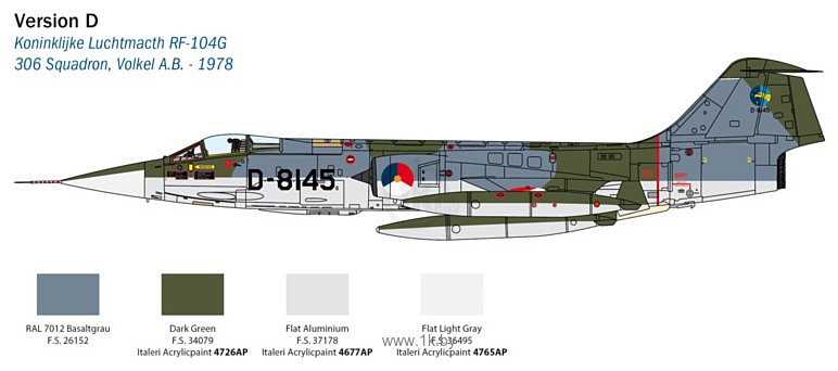 Фотографии Italeri 2514 F-104 Starfighter G/S Upgraded Edition Rf Version