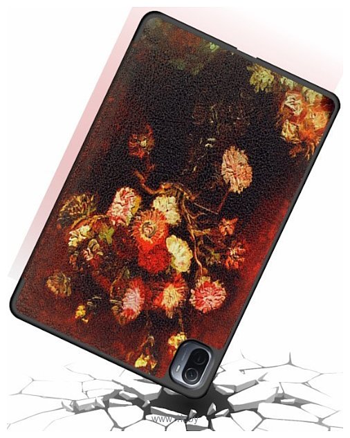 Фотографии JFK Smart Case для Xiaomi Mi Pad 5/Mi Pad 5 Pro (цветы Ван Гога)