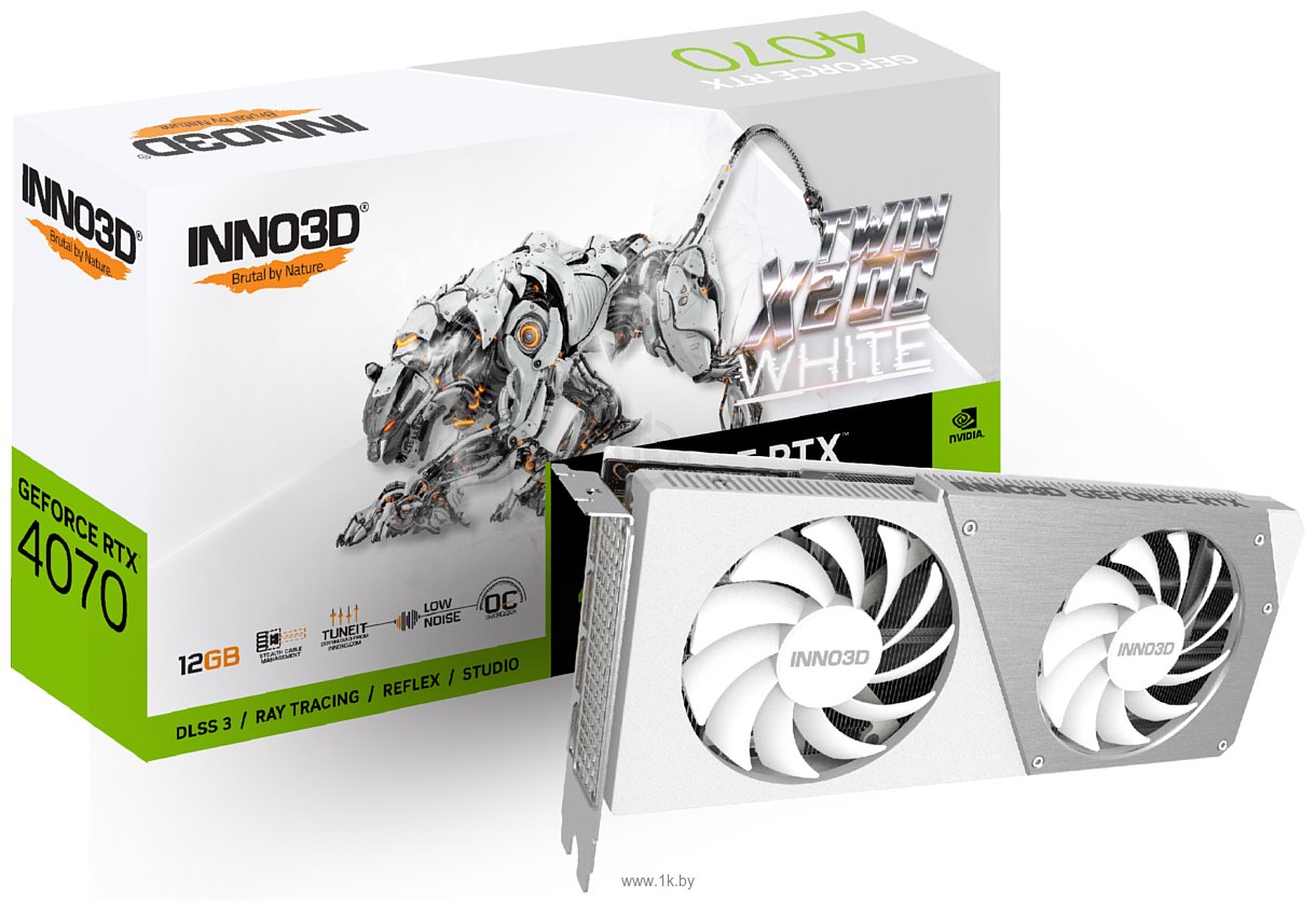 Фотографии Inno3D GeForce RTX 4070 Twin X2 OC White (N40702-126XX-183052V)