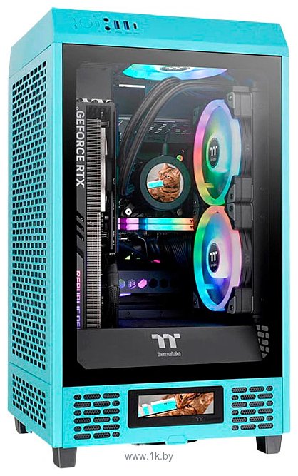 Фотографии Thermaltake The Tower 200 Turquoise CA-1X9-00SBWN-00