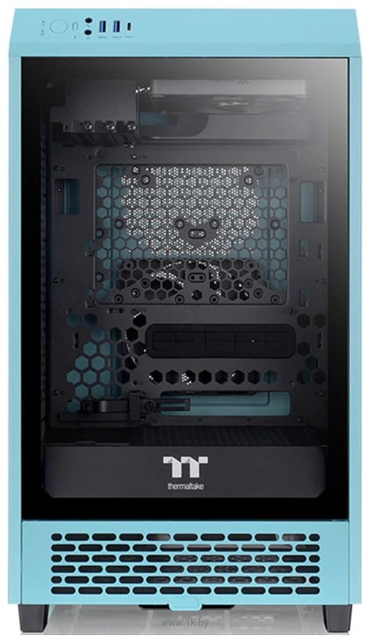 Фотографии Thermaltake The Tower 200 Turquoise CA-1X9-00SBWN-00