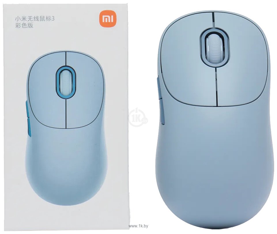 Фотографии Xiaomi Wireless Mouse 3 XMWXSB03YM blue, китайская версия