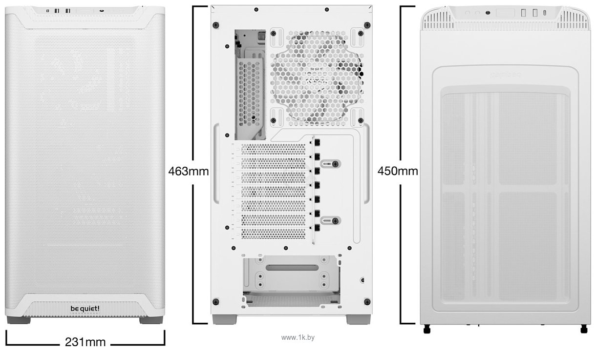 Фотографии be quiet! Pure Base 501 Airflow Window White BGW75