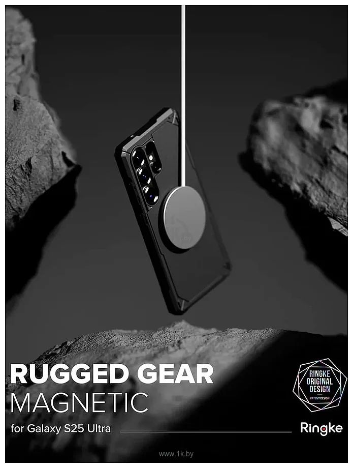 Фотографии Ringke Rugged Gear Magnetic для Galaxy S25 Ultra Black Фотографии Ringke Rugged Gear Magnetic для Galaxy S25 Ultra Black