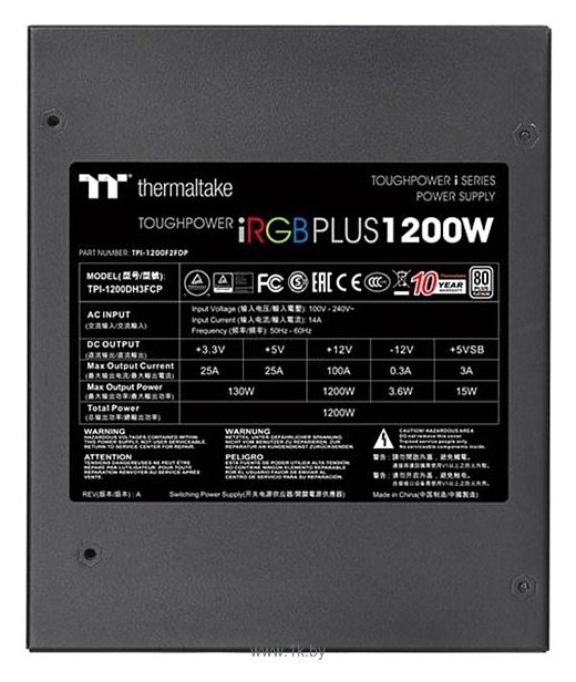 Фотографии Thermaltake Toughpower iRGB PLUS 1200W Platinum