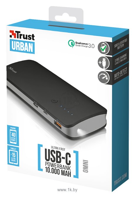 Фотографии Trust 21858 Omni Ultra Fast 10000mAh