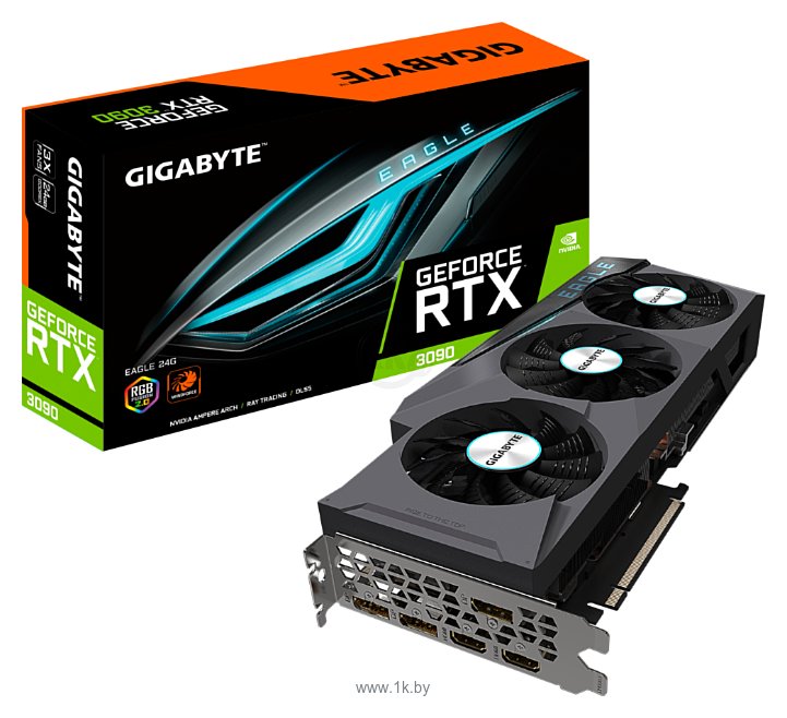 Фотографии GIGABYTE GeForce RTX 3090 EAGLE 24G (GV-N3090EAGLE-24GD)