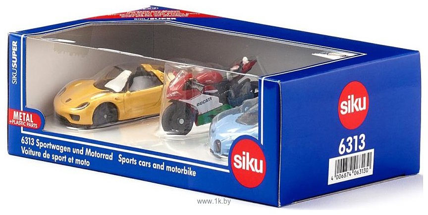 Фотографии Siku Porsche 918 Spyder и Bugatti Chiron и Ducati 1299 Panigale 6313