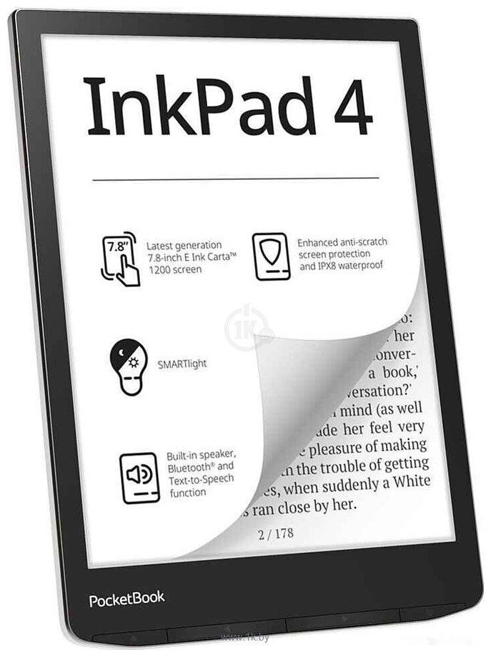 Фотографии PocketBook 743G InkPad 4 (черный/серебристый)