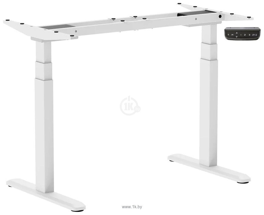 Фотографии ErgoSmart Wooden Ergo Desk Prime 1300х750х27 мм (массив дуб натуральный/белый)