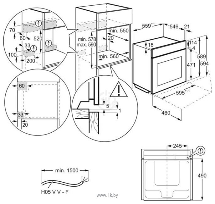 Фотографии Electrolux EOF5F50BV