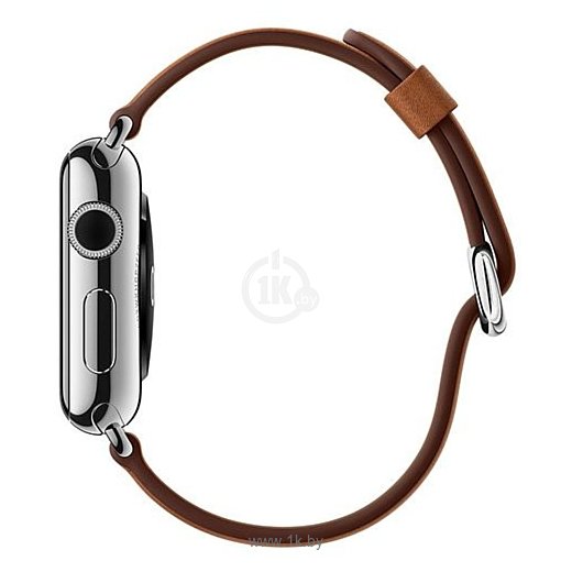 Фотографии Apple Watch 42mm Stainless Steel with Saddle Brown Classic (MMFT2)