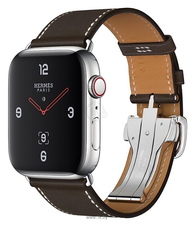 Фотографии Apple Watch Herms Series 4 GPS + Cellular 44mm Stainless Steel Case with Leather Single Tour Deployment Buckle