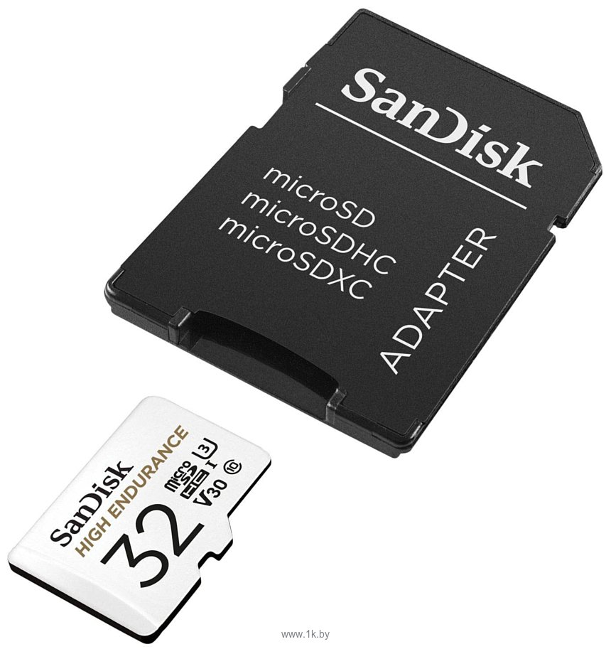 Фотографии SanDisk High Endurance microSDHC SDSQQNR-032G-GN6IA 32GB (с адаптером)