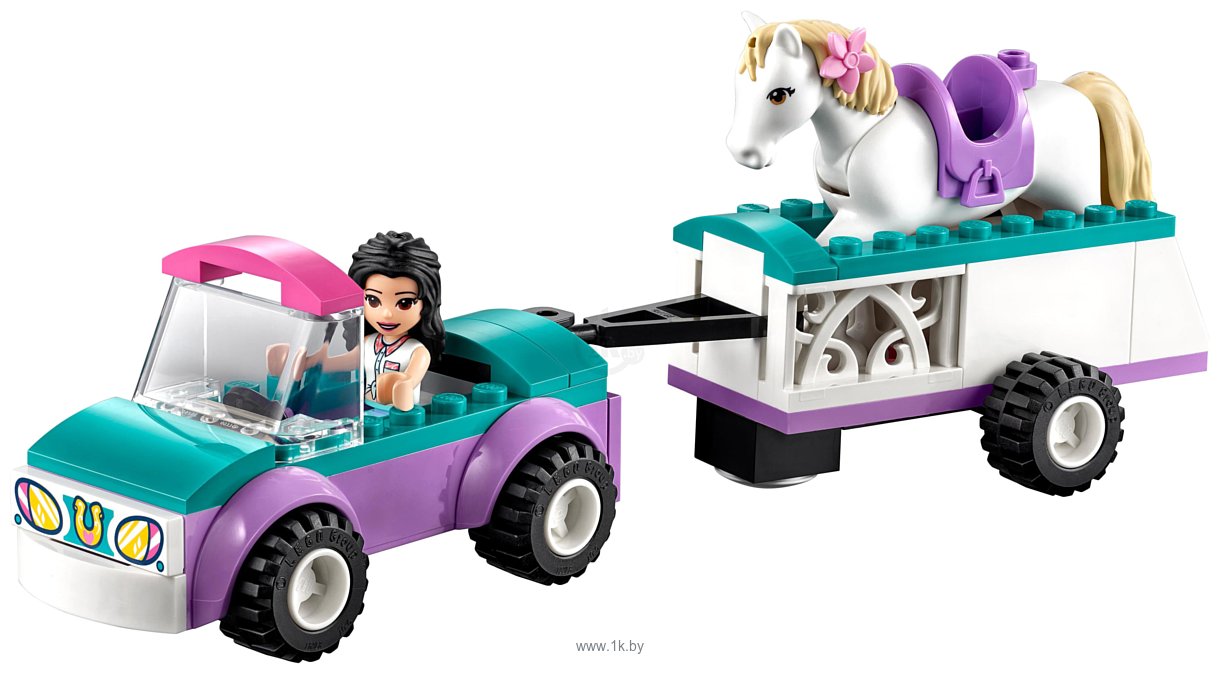 Фотографии LEGO Friends 41441 Тренировка лошади и прицеп для перевозки