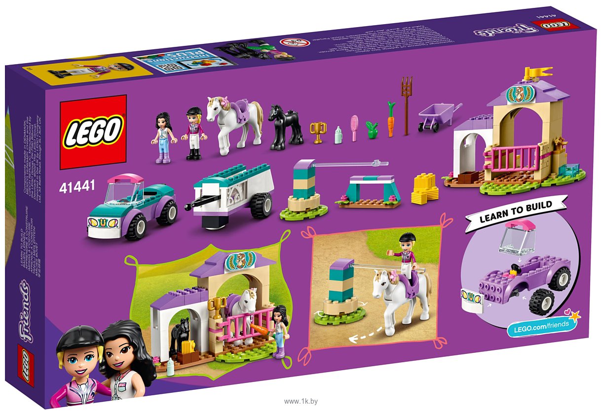 Фотографии LEGO Friends 41441 Тренировка лошади и прицеп для перевозки