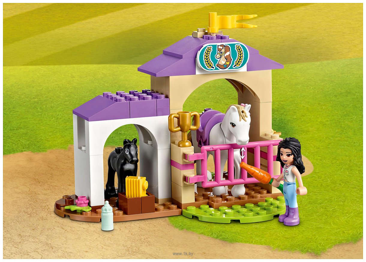 Фотографии LEGO Friends 41441 Тренировка лошади и прицеп для перевозки