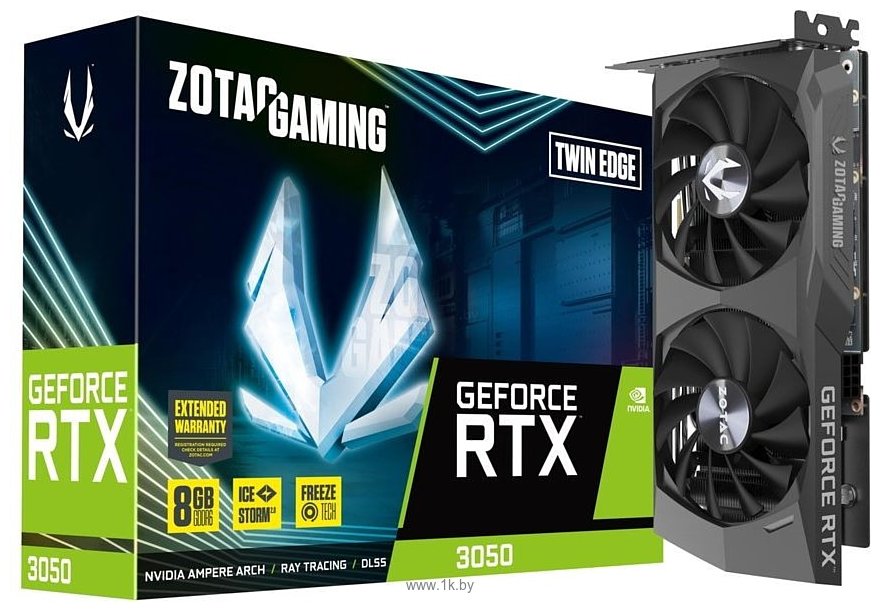 Фотографии ZOTAC GeForce RTX 3050 Twin Edge OC 8GB (ZT-A30500E-10M)