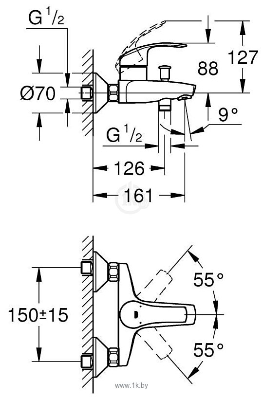 Фотографии Grohe Eurosmart 124446 Фотографии Grohe Eurosmart 124446