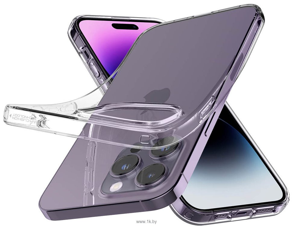 Фотографии Spigen Liquid Crystal iPhone 14 Pro Crystal Clear ACS04953 (прозрачный)