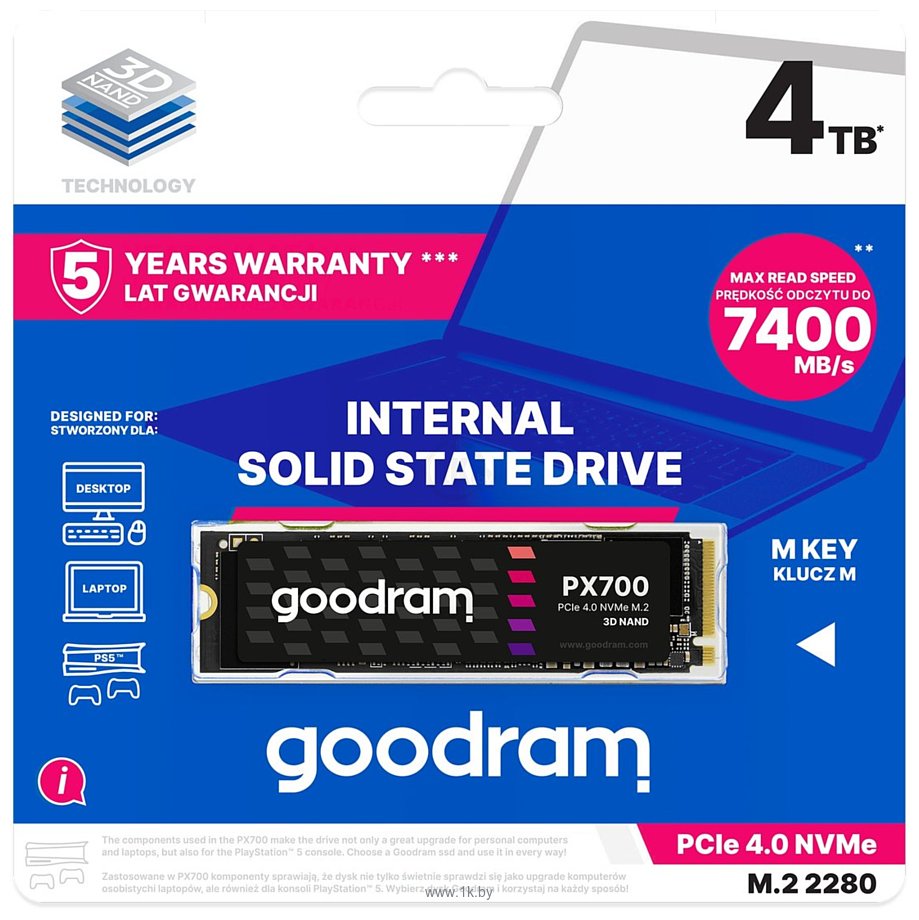 Фотографии GOODRAM PX700 2TB SSDPR-PX700-04T-80