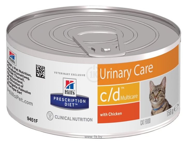 Фотографии Hill's (0.156 кг) 1 шт. Prescription Diet C/D Multicare Feline Minced with Chicken canned