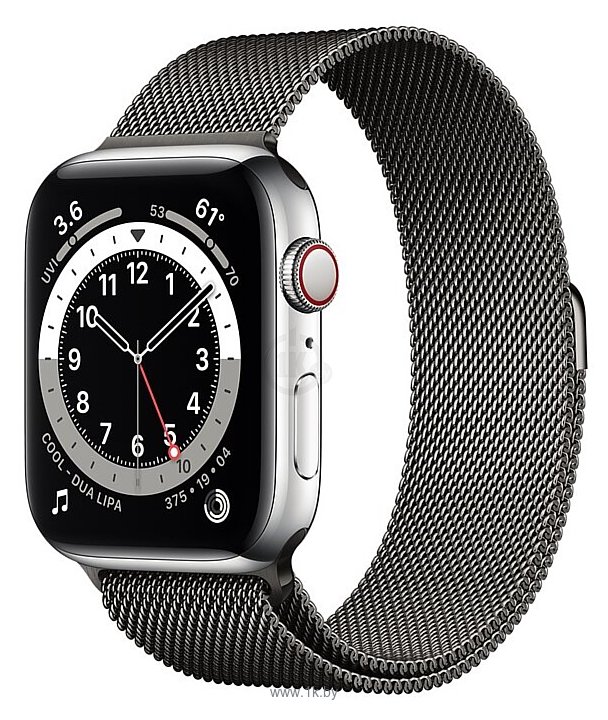 Фотографии Apple Watch Series 6 GPS + Cellular 44mm Stainless Steel Case with Milanese Loop