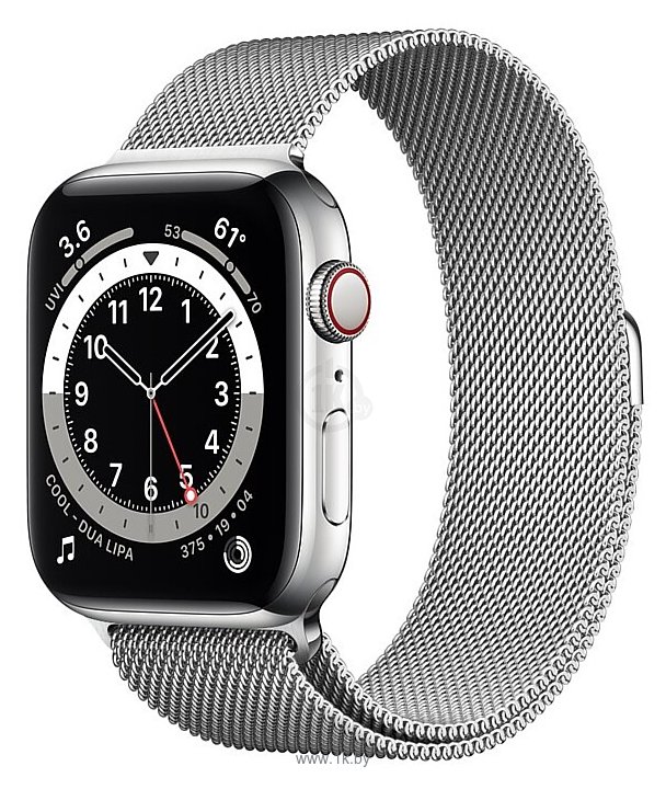 Фотографии Apple Watch Series 6 GPS + Cellular 44mm Stainless Steel Case with Milanese Loop