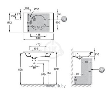 Фотографии Jacob Delafon Rive Gauche EXAW112-Z-00