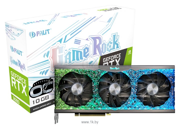 Фотографии Palit GeForce RTX 3080 10240MB GameRock OC (NED3080H19IA-1020G)