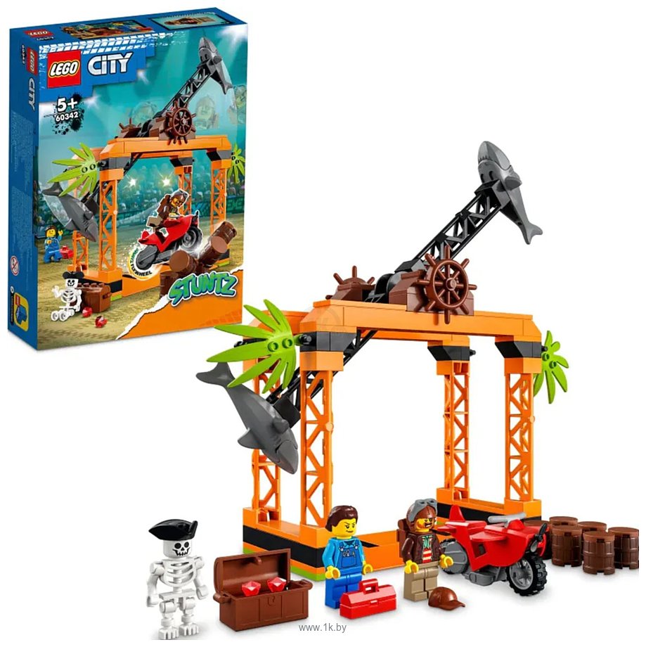 Фотографии LEGO City Stuntz 60342 Трюковое испытание «Нападение акулы»