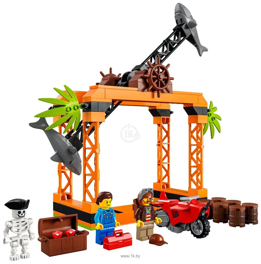 Фотографии LEGO City Stuntz 60342 Трюковое испытание «Нападение акулы»