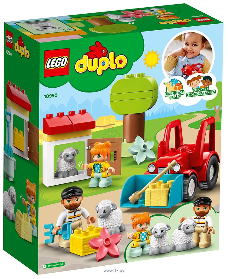 Фотографии LEGO Duplo 10950 Фермерский трактор и животные