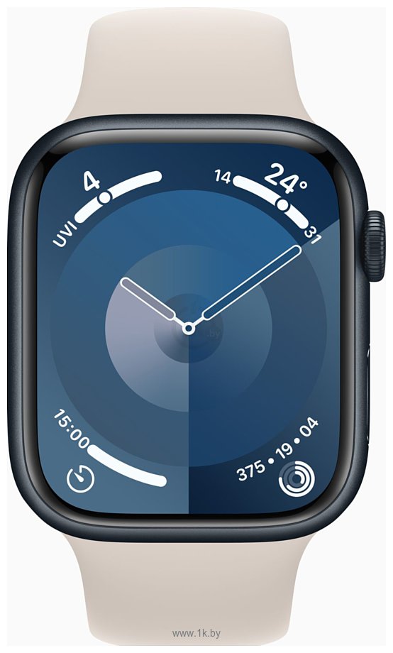 Фотографии Apple Watch Series 9 LTE 45 мм (алюминиевый корпус, спортивный силиконовый ремешок M/L)