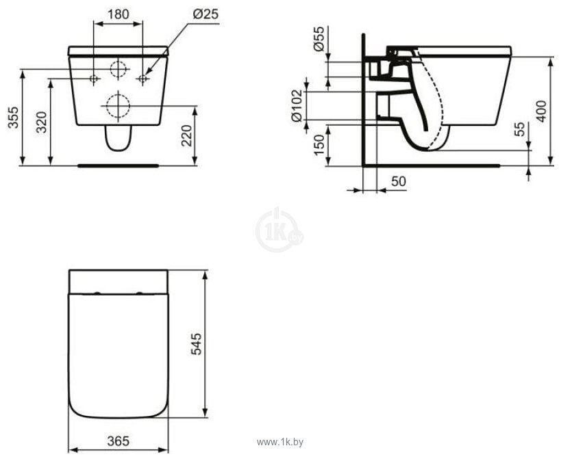 Фотографии Ideal Standard Blend Cube Aquablade T368601+T392701